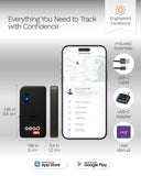 GEGO PRO Real-Time Global GPS Tracker for Luggage and Assets, TSA Approved Smart Travel Tracker with Multi-Network SIM and Security Alerts