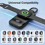 Portable Apple Watch Charger 2500mAh – Magnetic Keychain Power Bank for iWatch