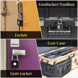 Bluetooth Fingerprint Smart Padlock with App Control, USB Rechargeable Biometric Locker Lock for Gym, Luggage & Storage