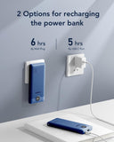 10000mAh Portable Power Bank with Built-In Cables & AC Plug – Fast Charging Multi-Device Battery Pack