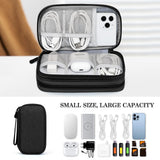 Portable Electronics Organizer Travel Case – Waterproof Cable Organizer Bag for Chargers, USB Cables, Earbuds & Tech Accessories