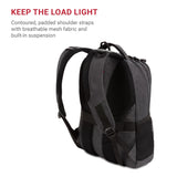 SwissGear 5505 Cecil 16″ Laptop Backpack – Lightweight Everyday Carry with Gear Attachments (Charcoal)