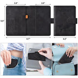 RFID Blocking Passport Holder Wallet with Magnetic Closure – Travel Document Organizer for Men & Women