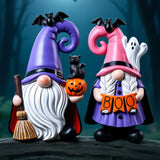 Halloween Gnomes Figurines – Cute Resin Gnome Tabletop Decorations for Home, Tiered Trays & Autumn Centerpieces