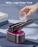 YOZLNFO Portable Travel Garment Steamer Iron 1200W, Fast Heat Handheld Steam Iron with LED Display & Rotating Head