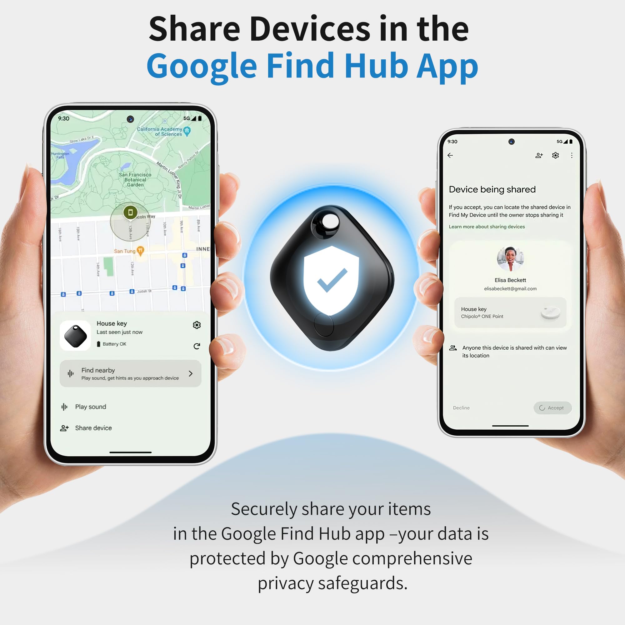 Android Find Hub Tracker Tag 4 Pack, Bluetooth Smart Item Locator with IP67 Waterproof and Replaceable Battery