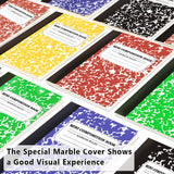 Feela Mini Composition Notebooks – 70 Pack Pocket Size Lined Journals in 5 Solid Colors (4.5” x 3.25”)