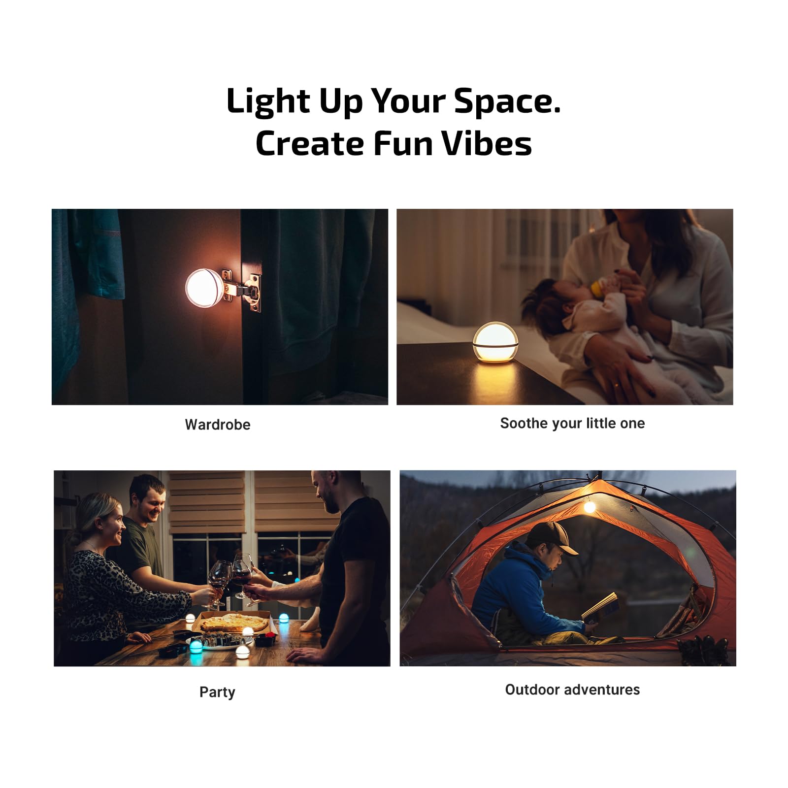 Mini RGB Sphere Desk Lamp – App Controlled 360° Night Light with Music Sync & Timer
