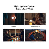 Mini RGB Sphere Desk Lamp – App Controlled 360° Night Light with Music Sync & Timer