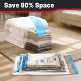 Vacuum Storage Bags with Electric Pump – Space Saving Compression Bags for Travel & Home Organization