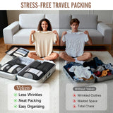 Travel Packing Cubes Set with Hanging Toiletry Bag – Lightweight Luggage Organizer Bags with Breathable Mesh & Laundry Bag