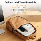 10-in-1 Slim Power Strip with Flat Plug – Surge Protector with 6 AC Outlets & USB-C (White)