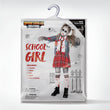 Bloody Zombie Schoolgirl Costume – Gray Jacket, Tie & Skirt with Socks for Halloween 🧟‍♀️