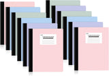 4-Pack Wide Ruled Composition Notebooks with 160 Pages and Durable Sewn Binding