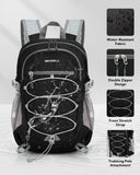 Waterfly 15L Ultra-Light Foldable Travel Backpack – Mini Packable Daypack with Breathable Straps, Black
