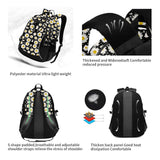 RICKYH Style Lightweight School & Travel Backpack – Multi-Compartment Daypack with Laptop Sleeve (23juhua)