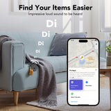 weTag Pro Bluetooth Tracker Tags 4 Pack, Apple Find My Compatible Item Locator with Sound Alert & Waterproof Design – Black