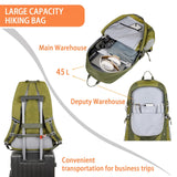 LCOYGIA 45L Lightweight Waterproof Hiking Backpack for Camping, Climbing & Travel – Foldable Outdoor Daypack – Blue  (≈ 118 karakter ✔)