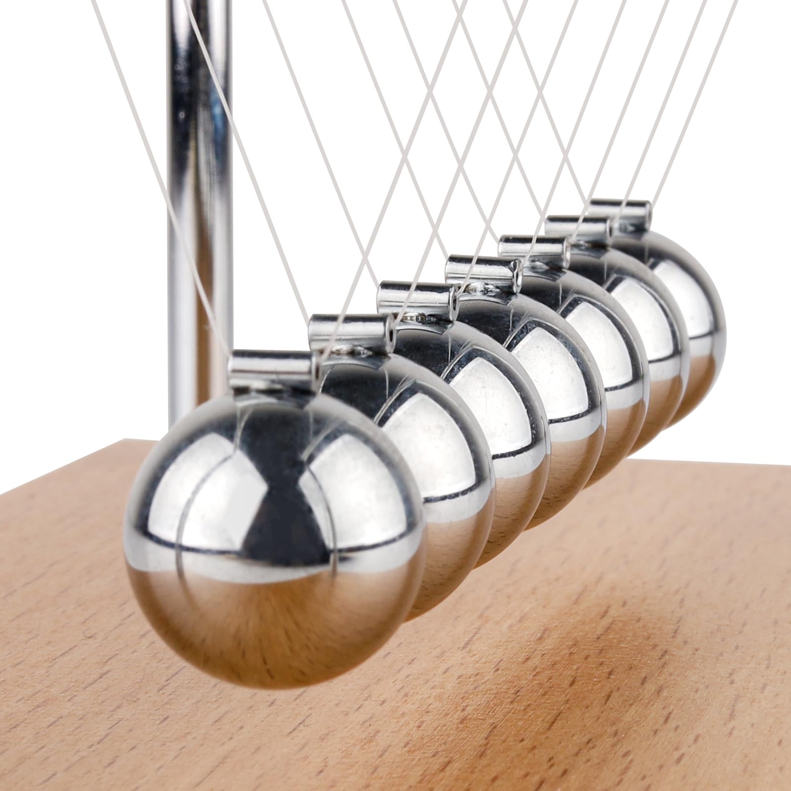 Smilesorg Newton’s Cradle Balance Balls Kinetic Desk Toy Physics Motion Display for Office Décor & Educational Fun