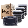 Freshware 28oz Meal Prep Containers – 50 Pack, BPA-Free Bento Lunch Boxes