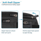 Travel Inspira Hidden RFID Money Belt – Secure Anti-Theft Passport & Card Wallet (Black Edition)