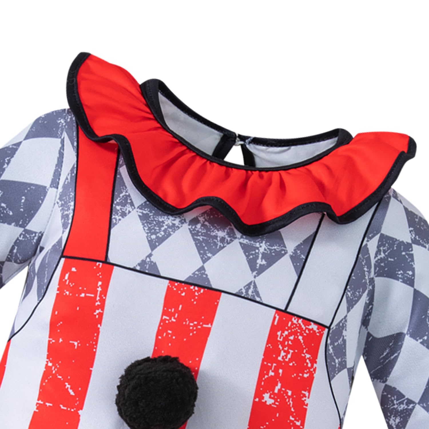 Baby Red Clown Costume – Adorable Jumpsuit & Hat Set for Halloween, Cosplay & Dress-Up Parties