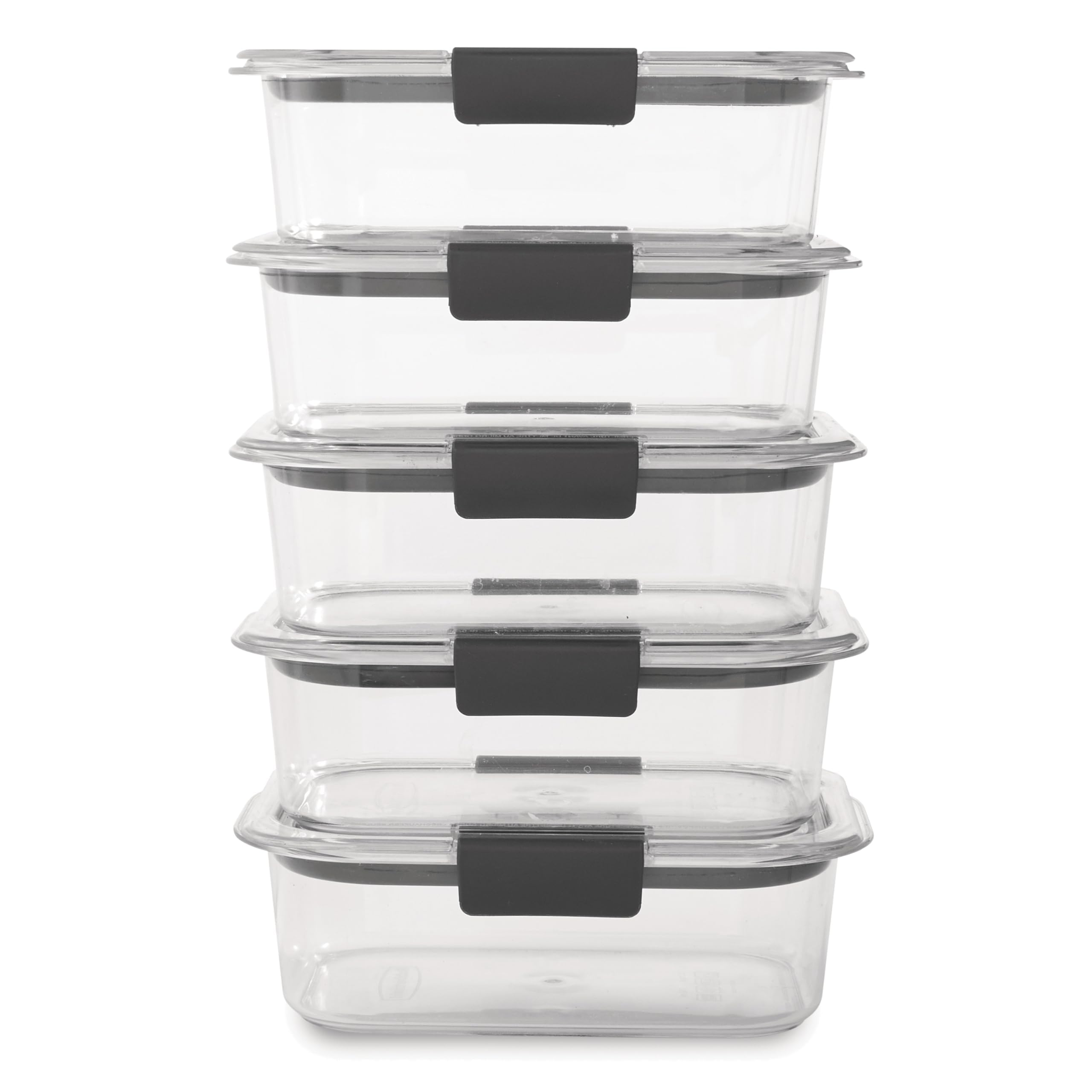 Brilliance Tritan Food Storage Containers – 3.2-Cup Leak-Proof Stackable Set (10-Piece)