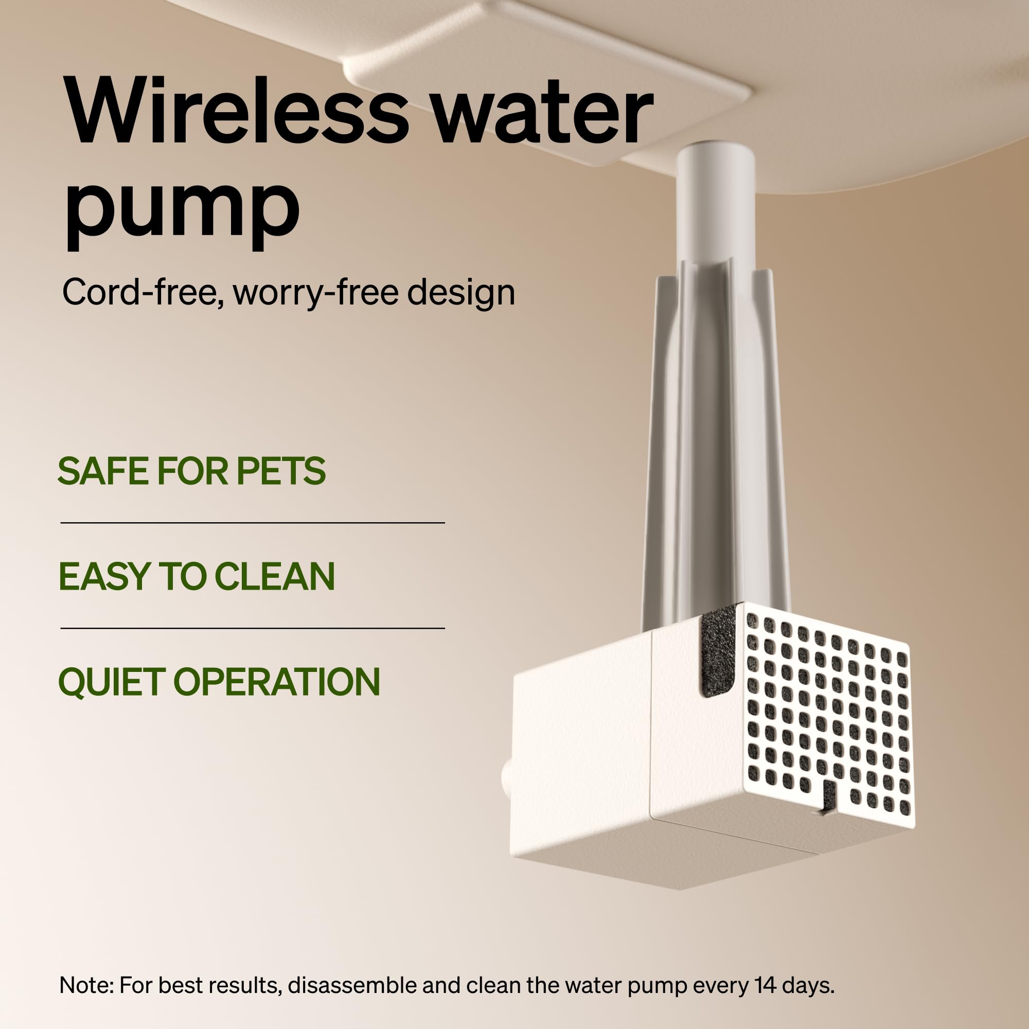 PETLIBRO Dockstream Battery-Operated Cat Water Fountain 3L – 5000mAh Wireless Stainless Steel System (Black)