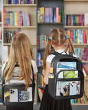 KIMNERPU Heavy Duty Clear Backpack – Transparent PVC School & College Bookbag with Reinforced Straps