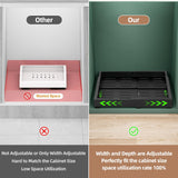 Expandable Pull-Out Cabinet Organizer – Heavy-Duty Adjustable Roll-Out Shelf with 5-Rail System