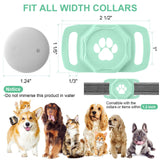 Smart Pet Tracker Compatible with Apple Find My, Waterproof GPS Tag for Cats & Dogs, No Subscription Required, Lightweight Silicone Holder