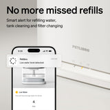 PETLIBRO Dockstream 2 Smart Cat Water Fountain 3L – WiFi Hydration Tracking & Pump-Free Design (White)