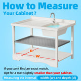 Under Sink Cabinet Protection Mat – Waterproof Leak & Spill Guard (Dark Gray)