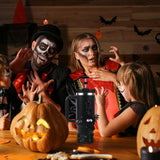 Halloween Stanley Cup Accessories Set – 5Pcs Devil Style with Handle Strap, Boot, Straw Cap & Charms for 30/40oz Cups