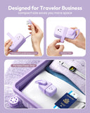 Portable Travel Power Strip with USB-C – 7-Outlet Compact Charging Hub with Wrap Cord & Ultra Flat Plug for Cruise, Hotel & Home