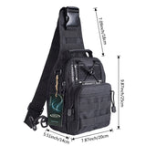 G4FREE Tactical Sling Backpack – Lightweight Military-Style EDC Shoulder & Chest Bag for Outdoor Use (Black)