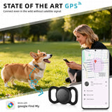 Android GPS Pet Tracker Tag Waterproof Smart Collar Locator with Find My Device Real-Time Tracking