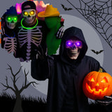 Halloween LED Glowing Eyes – 6 Colors, 23.6" Wire, Battery Powered Lights for Pumpkins, Masks & Spooky Décor