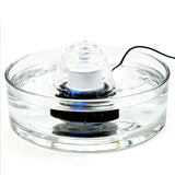 Premium Glass Cat Water Fountain 2.7L (90oz) – Ultra-Quiet Automatic Pet Hydration System (White)