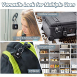 Keylesslife Bluetooth Fingerprint Smart Padlock with App Control, USB Rechargeable Biometric Lock for Gym, Luggage & Storage