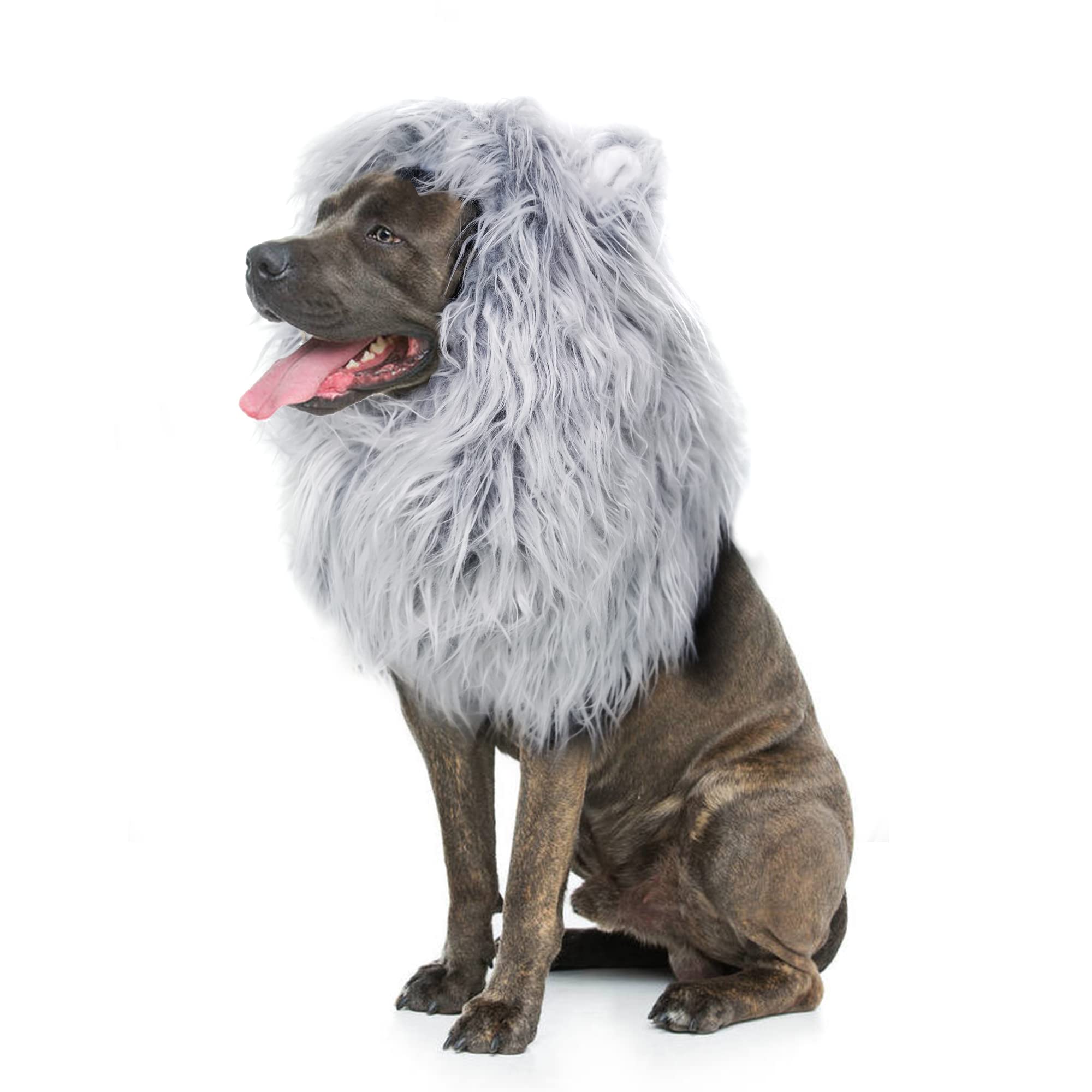 Lion Mane Dog Costume – Funny Halloween Wig for Large Dogs