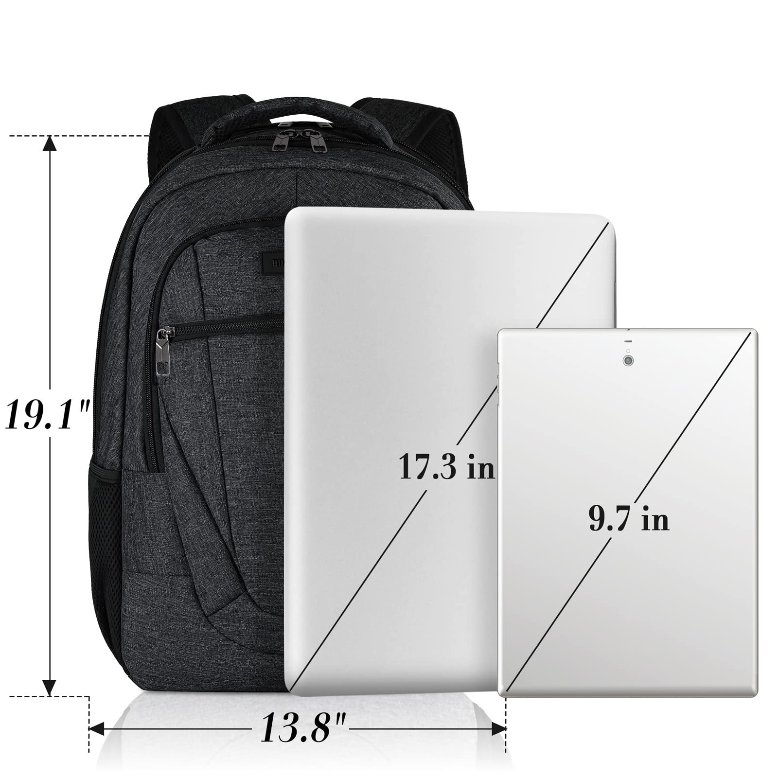 17-Inch Extra Large Laptop Backpack for School, Work & Travel – Water-Resistant USB Charging Backpack