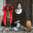 Dog Vampire Cape Costume – Black & Red Halloween Cloak for Medium and Large Dogs