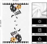 Artoid Mode Halloween Dish Towels – Set of 4 Black Kitchen Tea Towels (18x26") – Soft, Absorbent & Stylish Seasonal Décor