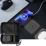 Hard Travel Case for 3-in-1 Wireless Charger – Protective Storage Organizer for Charging Station