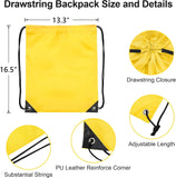 GRNERIC 8-Pack Drawstring Backpacks – Bulk Multicolor Cinch Bags for Gym, Travel, Yoga & Outdoor Sports