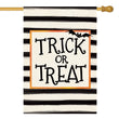 Double-Sided Halloween Garden Flag – Black Durable Polyester Welcome Banner for Yard, Lawn & Porch Decor