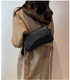 Y2K Trendy Shoulder Bag for Women – Vegan Leather Hobo & Saddle Purse with Removable Straps (Black)
