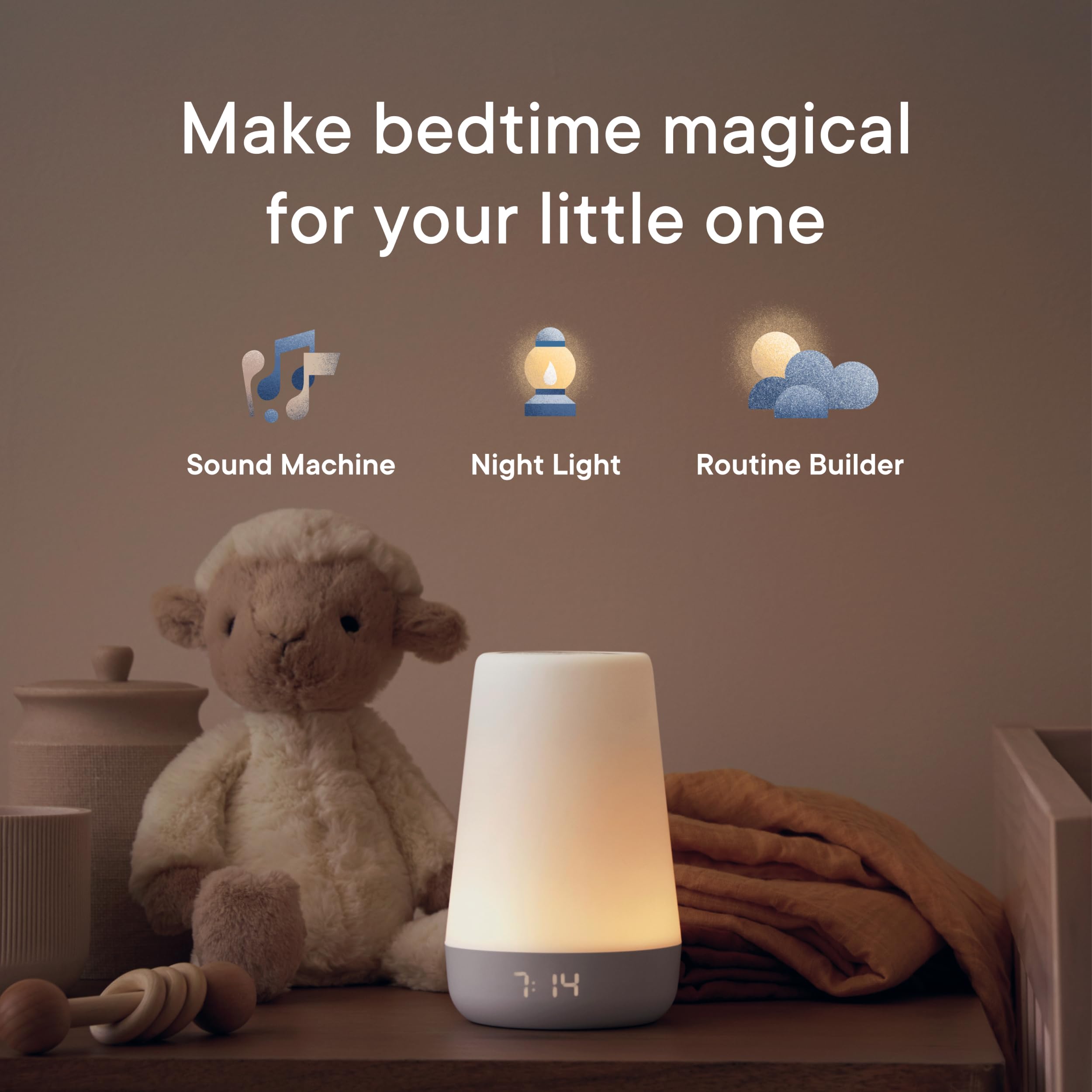 Hatch Rest 2nd Gen Smart Baby Sound Machine & Night Light – WiFi Sleep Trainer with App Control for Nursery