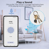 Android Compatible Bluetooth Tracker Tag with Find Hub Support, Loud Sound Alert & Replaceable Battery – Black